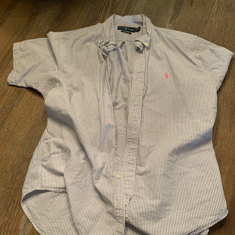 Lg short sleeve button down Ralph Lauren.